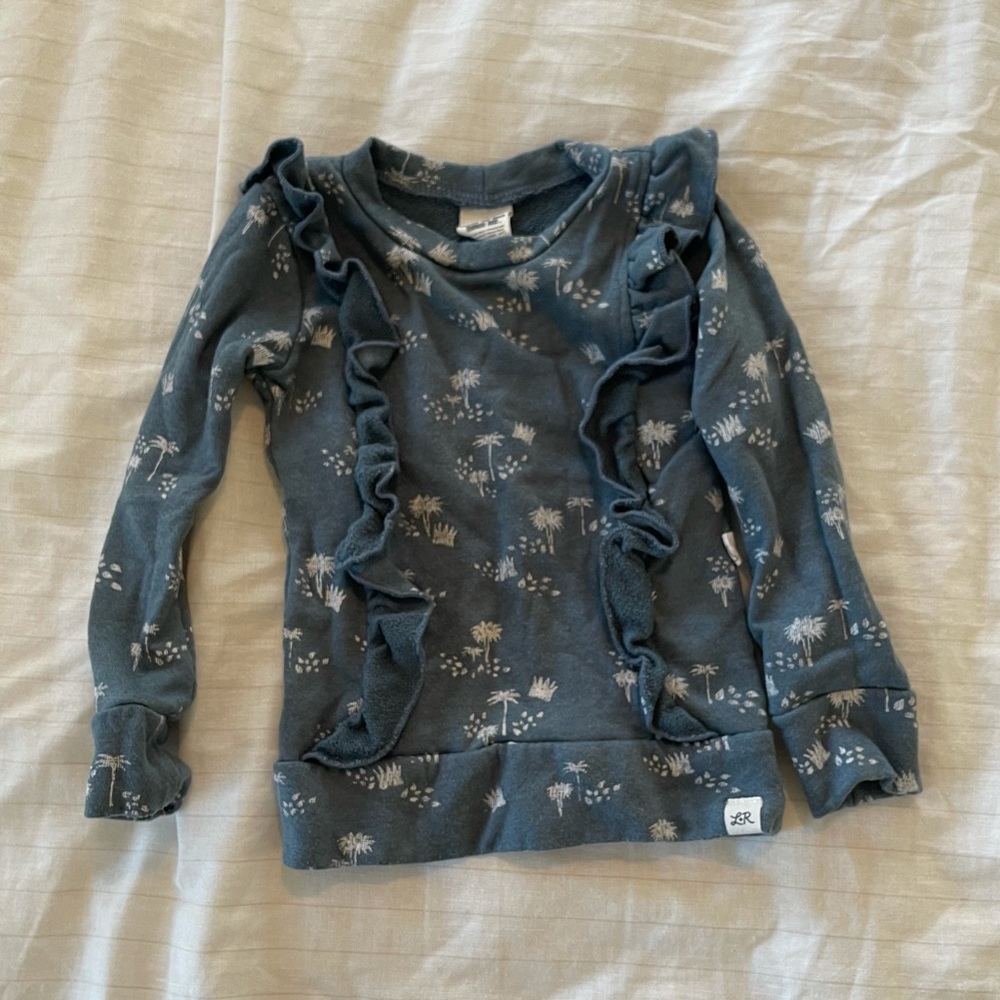 Lulu and Roo Dusty Moon Crown Flutter Sweatshirt
